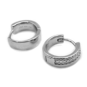 Small CZ Hoops Chunky - Allyanna GiftsEARRINGS