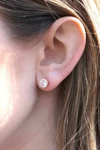 Small Simple CZ Post Earrings - Allyanna GiftsEARRINGS