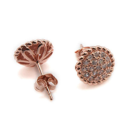 Sparky CZ Round Post Earrings - Allyanna GiftsEARRINGS
