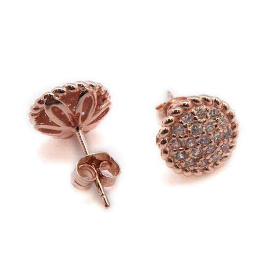Sparky CZ Round Post Earrings - Allyanna GiftsEARRINGS