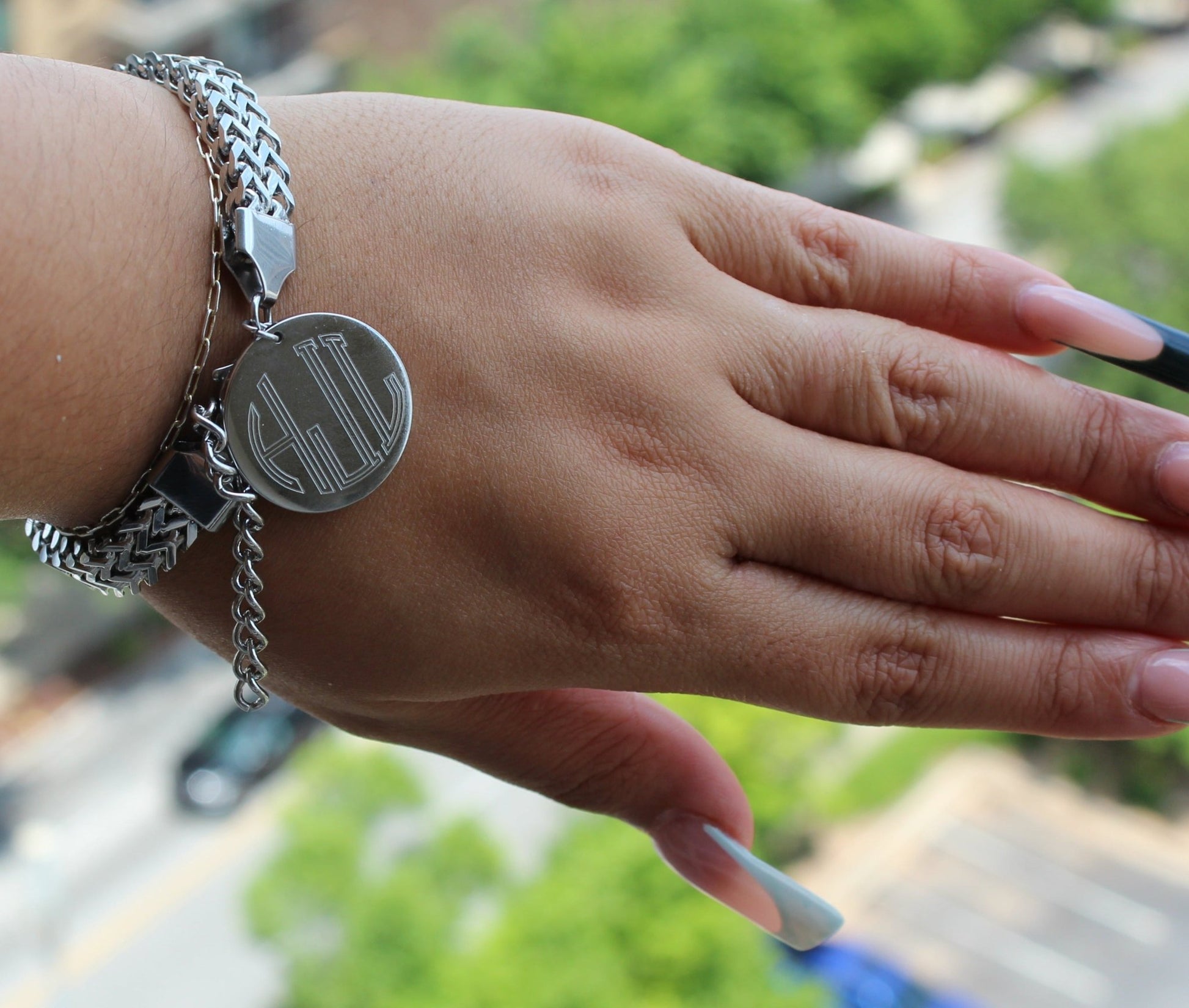 Stainless Steel Braided Link Engravable Bracelet - Allyanna Gifts