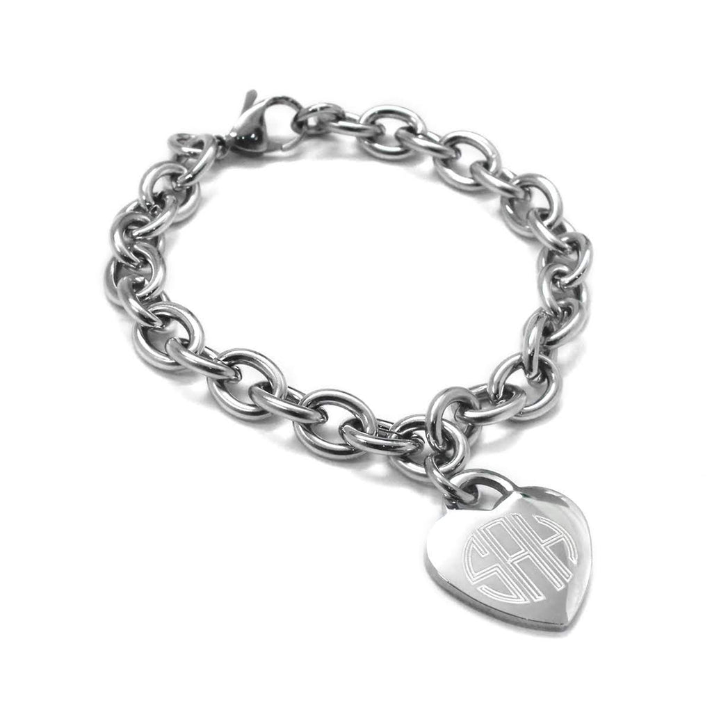 Stainless Steel Heart Link Bracelet - Allyanna GiftsJEWELRY