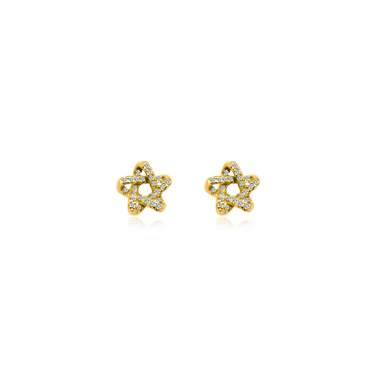 Star Knotted CZ Earrings - Allyanna Gifts