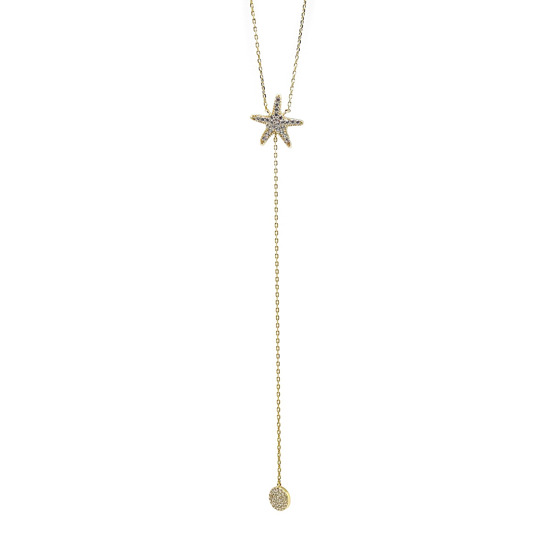 Starfish CZ Pendant Necklace - Allyanna GiftsNECKLACE