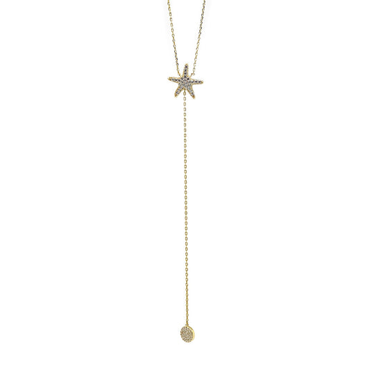 Starfish CZ Pendant Necklace - Allyanna GiftsNECKLACE