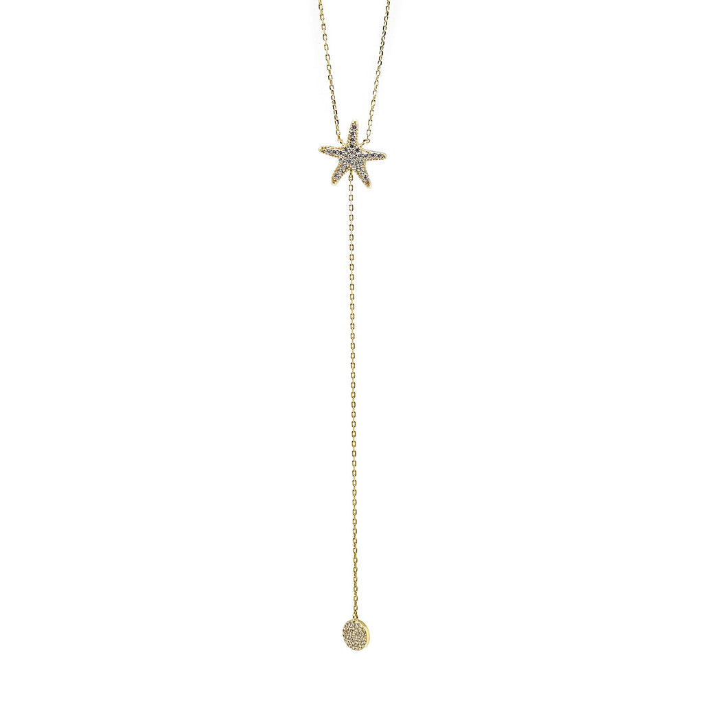 Starfish CZ Pendant Necklace - Allyanna GiftsNECKLACE