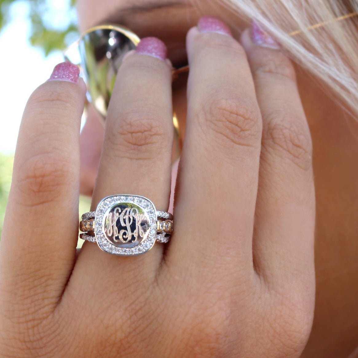 Stella Monogram Ring - Allyanna GiftsMONOGRAM + ENGRAVING