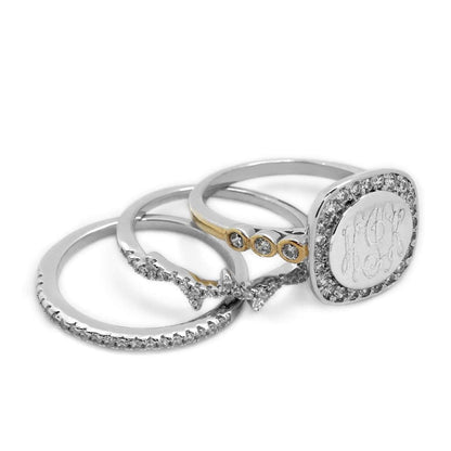 Stella Monogram Ring - Allyanna GiftsMONOGRAM + ENGRAVING