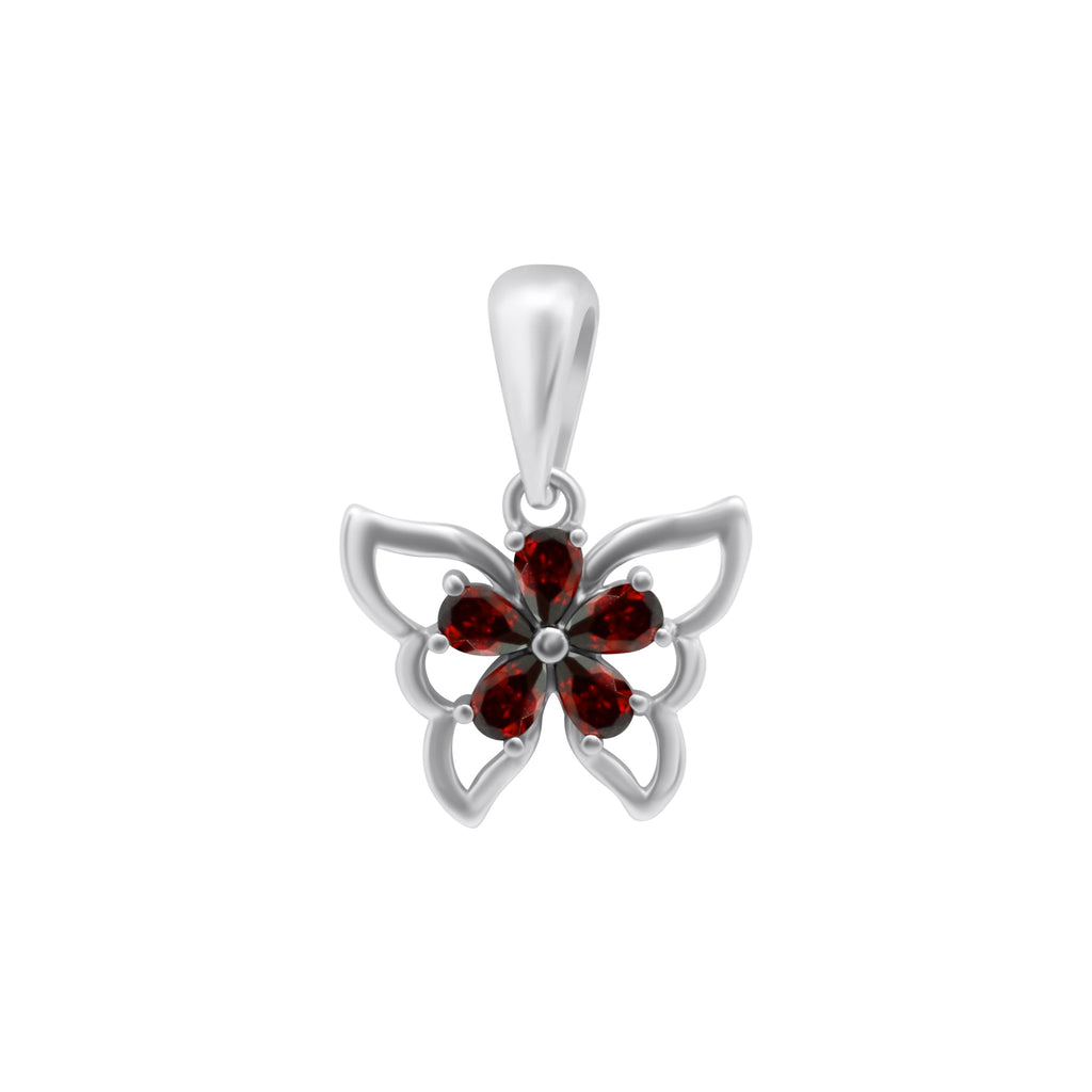 Sterling Silver Butterfly Color Pendant (5 Styles) - Allyanna GiftsPendant