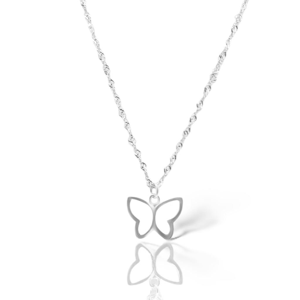 Sterling Silver Butterfly Necklace - Allyanna GiftsNECKLACE