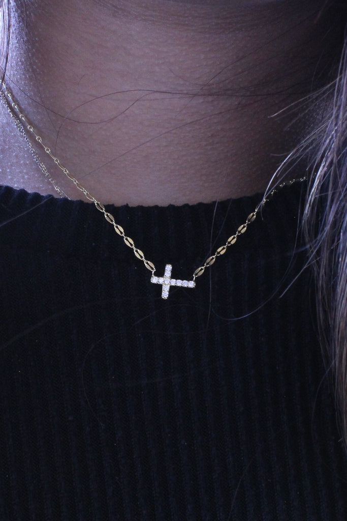 Sterling Silver Cross Necklace - Allyanna GiftsJEWELRY