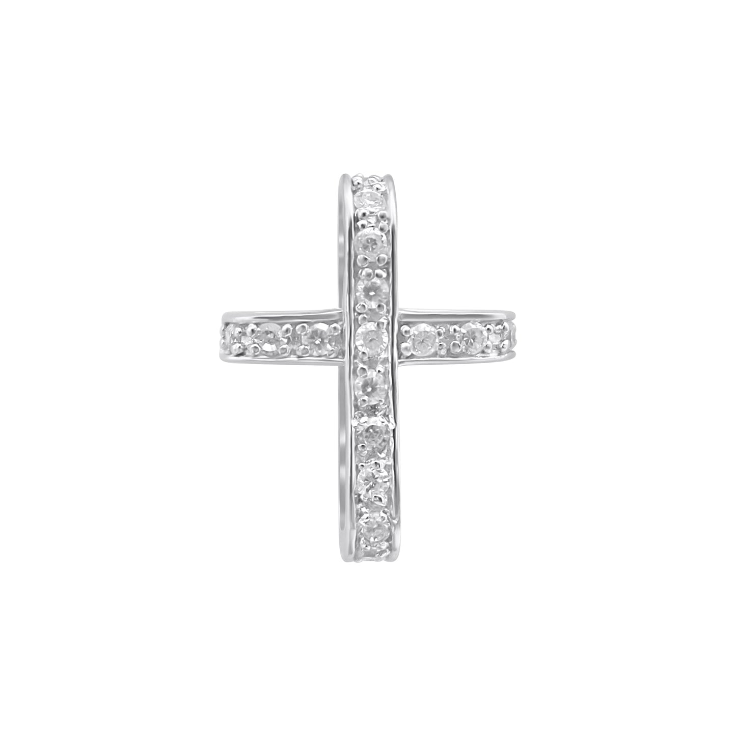 Sterling Silver CZ Cross - Allyanna GiftsPendant