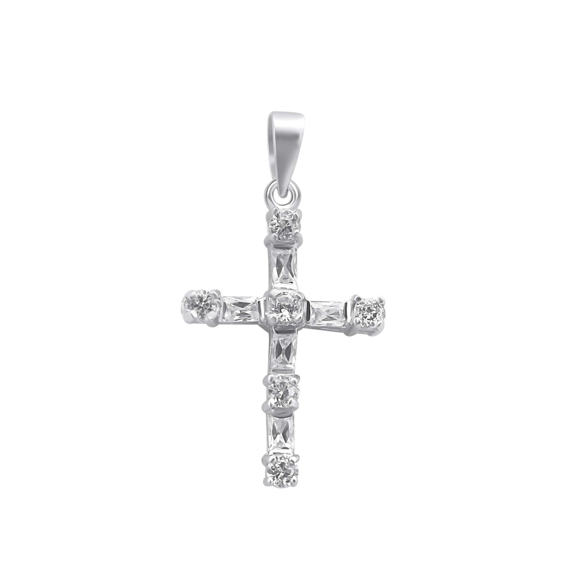 Sterling Silver CZ Cross - Allyanna GiftsPendant
