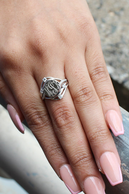 Sterling Silver CZ Sapphire Twist - Allyanna Gifts