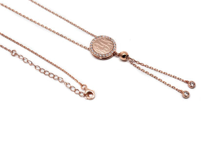 Sterling Silver CZ Tassel Necklace - Allyanna GiftsMONOGRAM + ENGRAVING