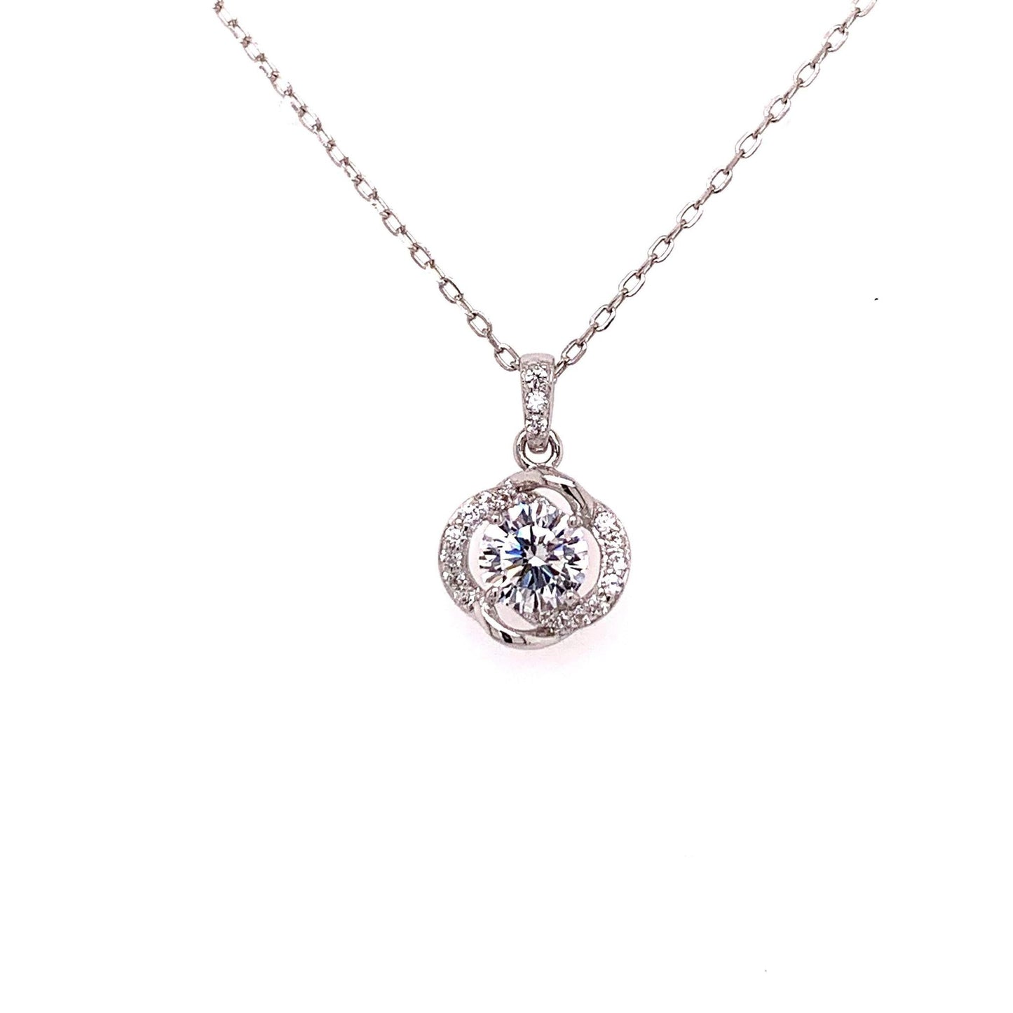 Sterling Silver Daisy Necklace - Allyanna Gifts
