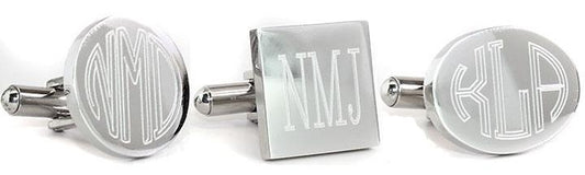 Sterling Silver Engravable links - Allyanna Gifts