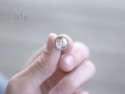 Sterling Silver Engravable Rope Earrings - Allyanna GiftsMONOGRAM + ENGRAVING