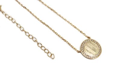 Sterling Silver Engravable Round CZ Pendant Necklaces - Allyanna Gifts