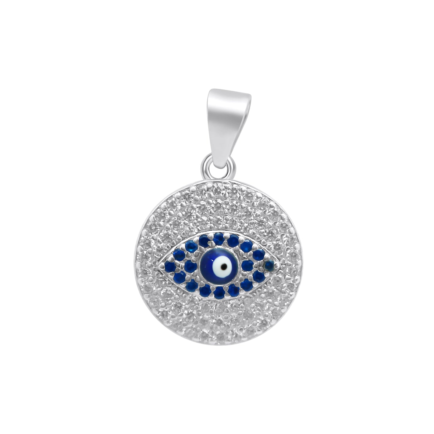 Sterling Silver Evil Eye Pendant - Allyanna GiftsPendant