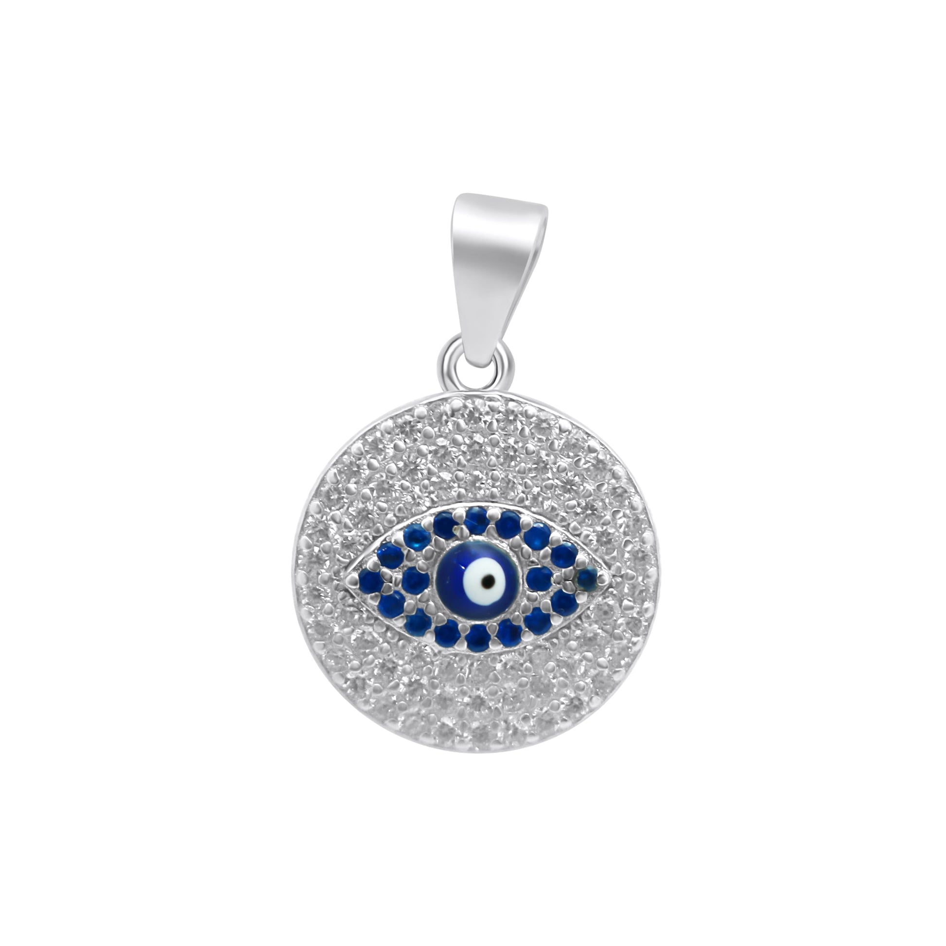 Sterling Silver Evil Eye Pendant - Allyanna GiftsPendant