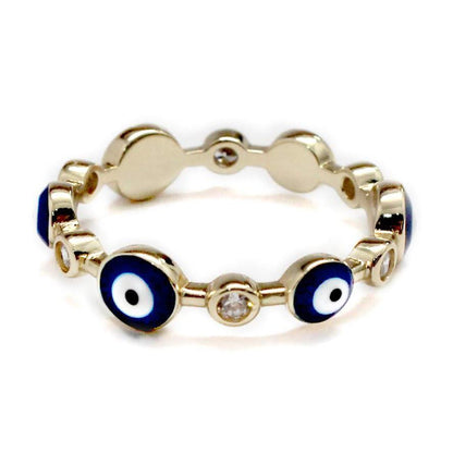 Sterling Silver Evil Eye Ring - Allyanna GiftsRINGS