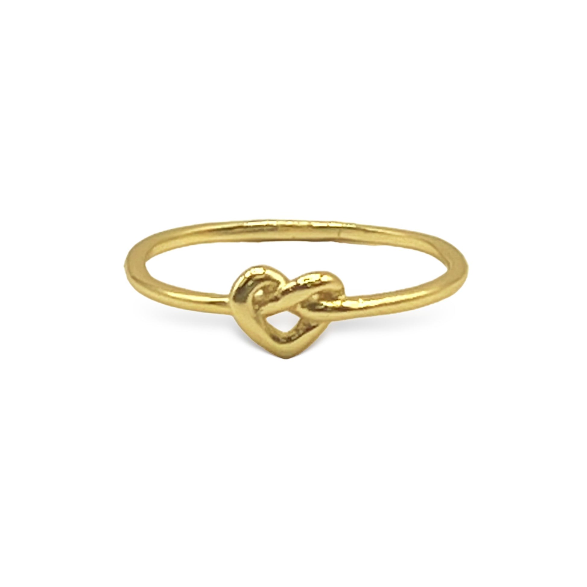 Sterling Silver Heart Knot Ring - Allyanna GiftsRINGS