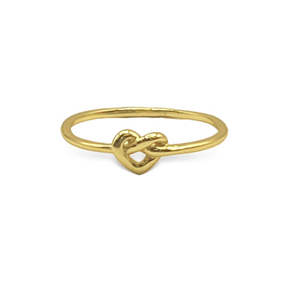 Sterling Silver Heart Knot Ring - Allyanna GiftsRINGS