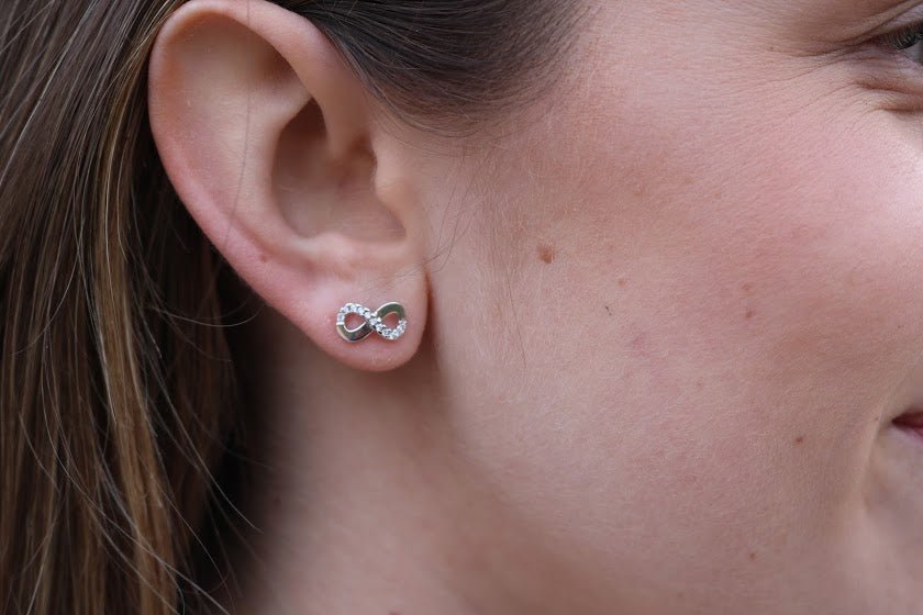 Sterling Silver Infinity Studs - Allyanna GiftsEARRINGS