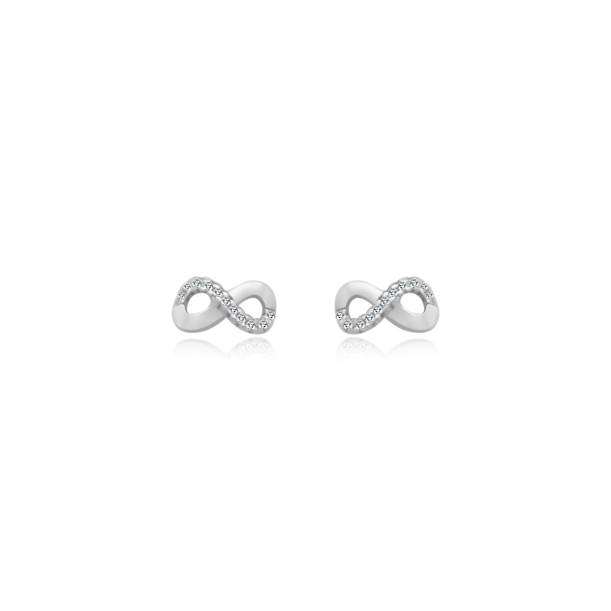 Sterling Silver Infinity Studs - Allyanna GiftsEARRINGS