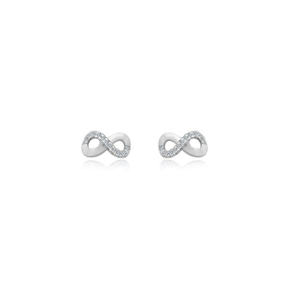 Sterling Silver Infinity Studs - Allyanna GiftsEARRINGS