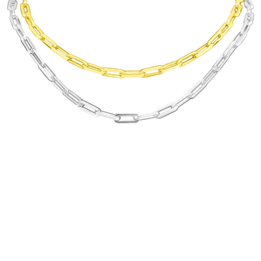 Sterling Silver Large Paper Clip Chain - Allyanna Gifts