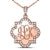 Sterling Silver Monogrammed Quatrefoil CZ Necklace - Allyanna GiftsMONOGRAM + ENGRAVING