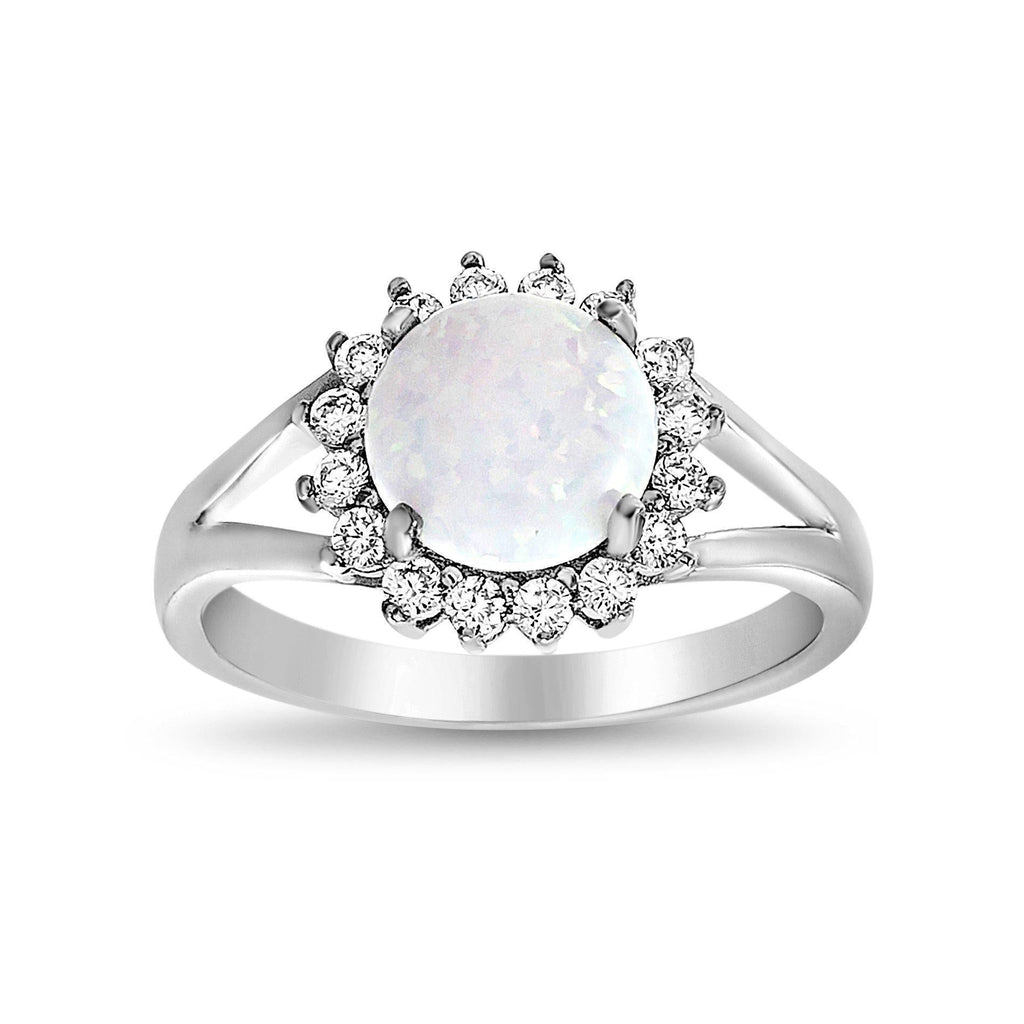 Sterling Silver Opal Ring - Allyanna Gifts