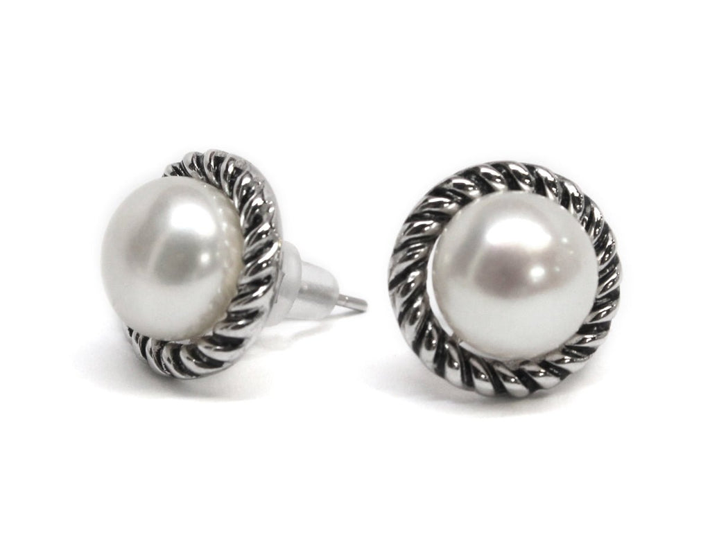 Sterling Silver Pearl Rope Earrings - Allyanna GiftsJEWELRY