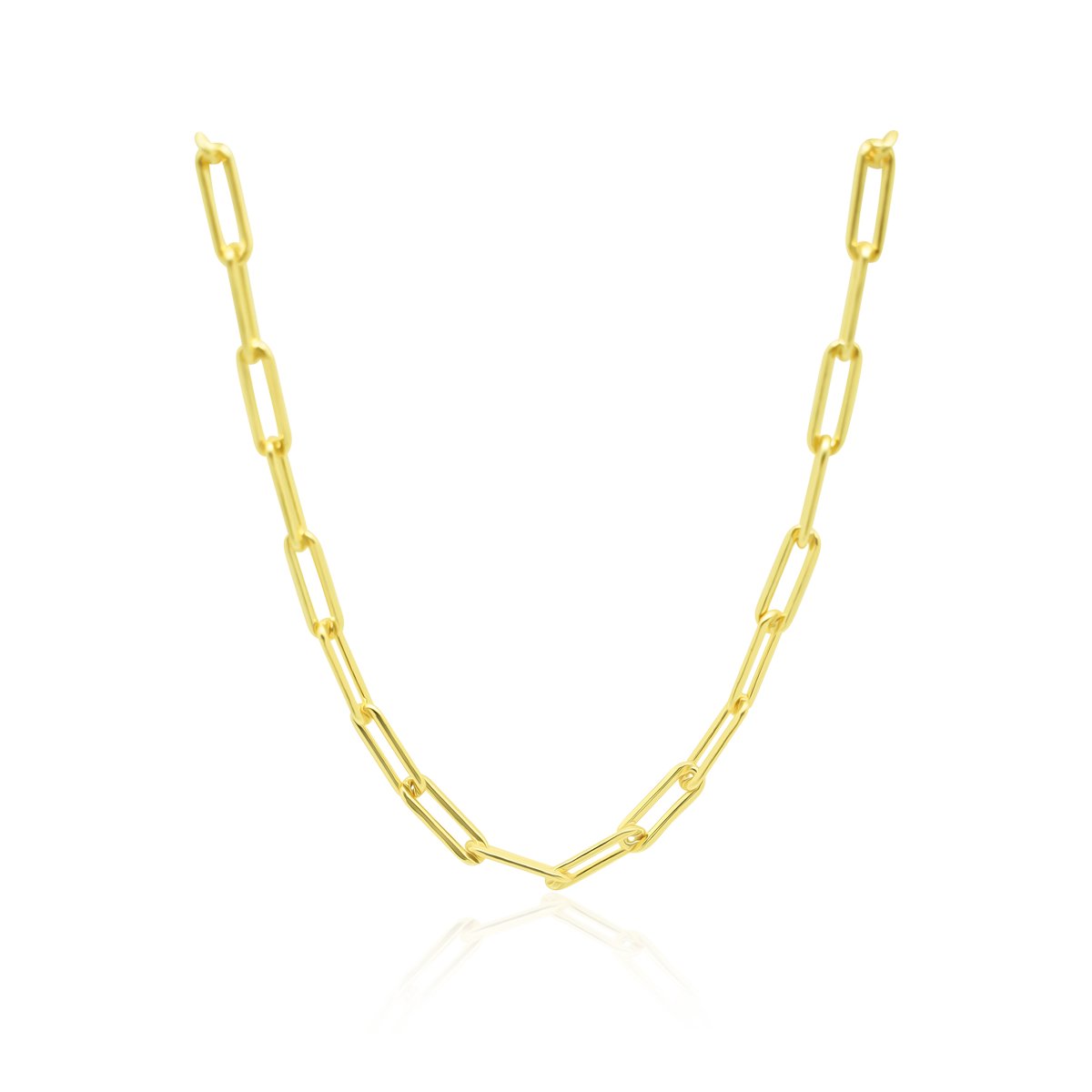 Sterling Silver Samantha Paper Clip Chain Necklace - Allyanna GiftsNECKLACE
