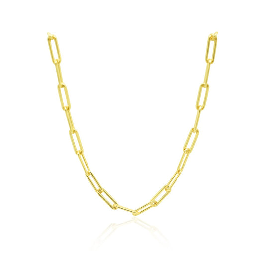 Sterling Silver Samantha Paper Clip Chain Necklace - Allyanna GiftsNECKLACE