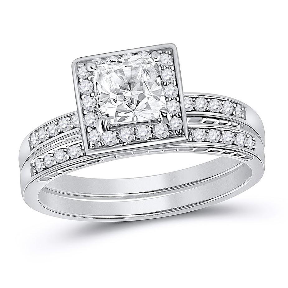 Sterling Silver Set Of Two Cz Stone Rings - Allyanna GiftsRINGS