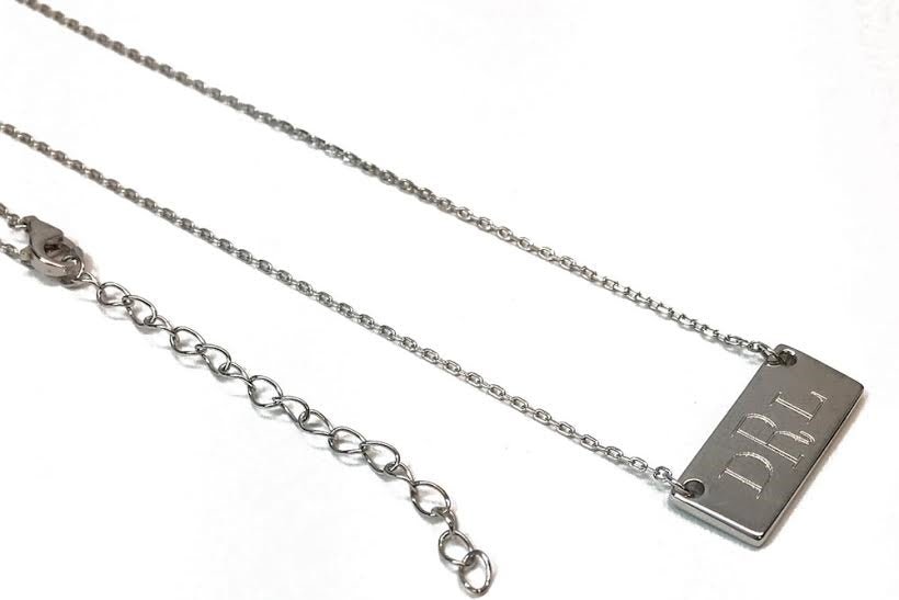 Sterling Silver Small Bar Necklace - Allyanna GiftsJEWELRY