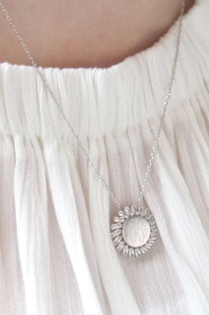 Sterling Silver Sun Necklace - Allyanna GiftsJEWELRY