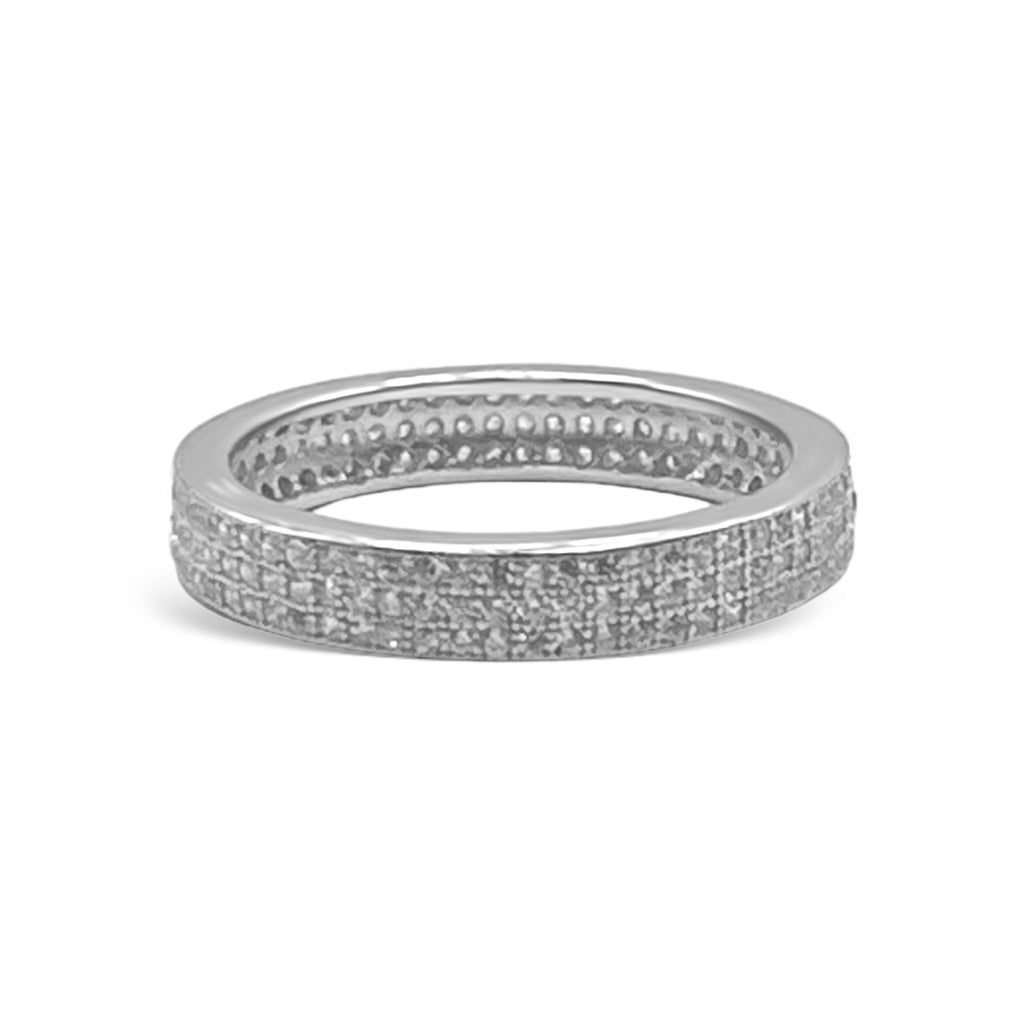 Sterling Silver Thick CZ Ring - Allyanna GiftsRINGS