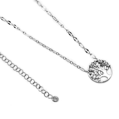 Sterling Silver Tree CZ Necklace - Allyanna GiftsNECKLACE