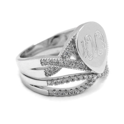 Teardrop Ring - Allyanna GiftsMONOGRAM + ENGRAVING