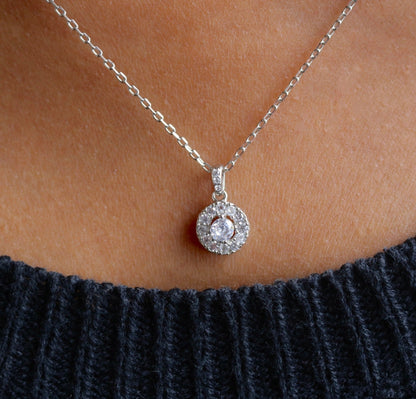 Tori Round Sterling Silver Necklace - Allyanna Gifts