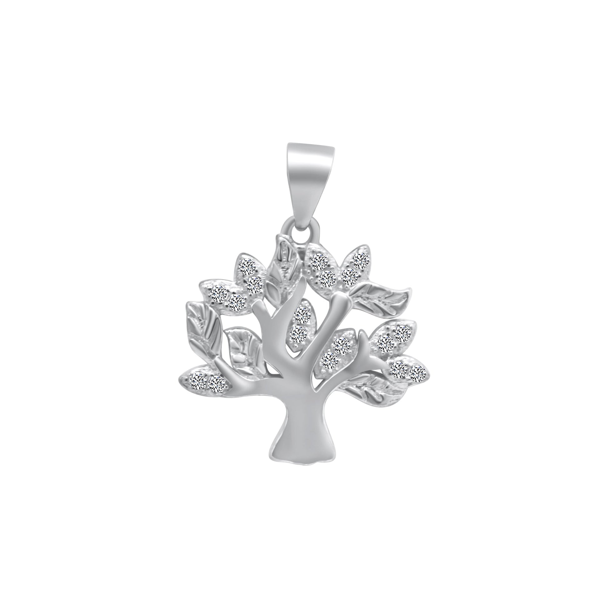 Tree Pendant With CZ Stones - Allyanna GiftsPendant