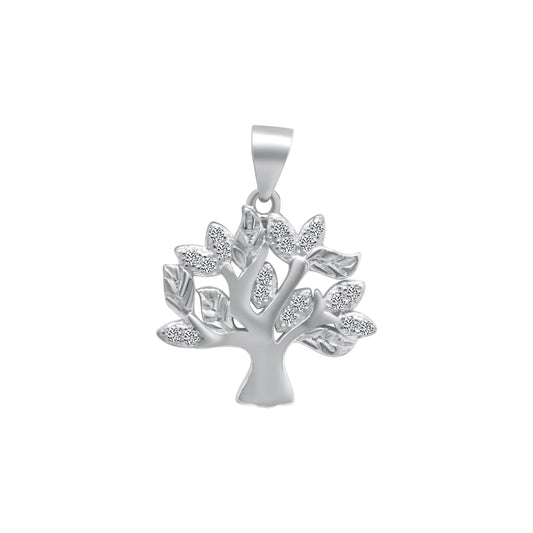 Tree Pendant With CZ Stones - Allyanna GiftsPendant