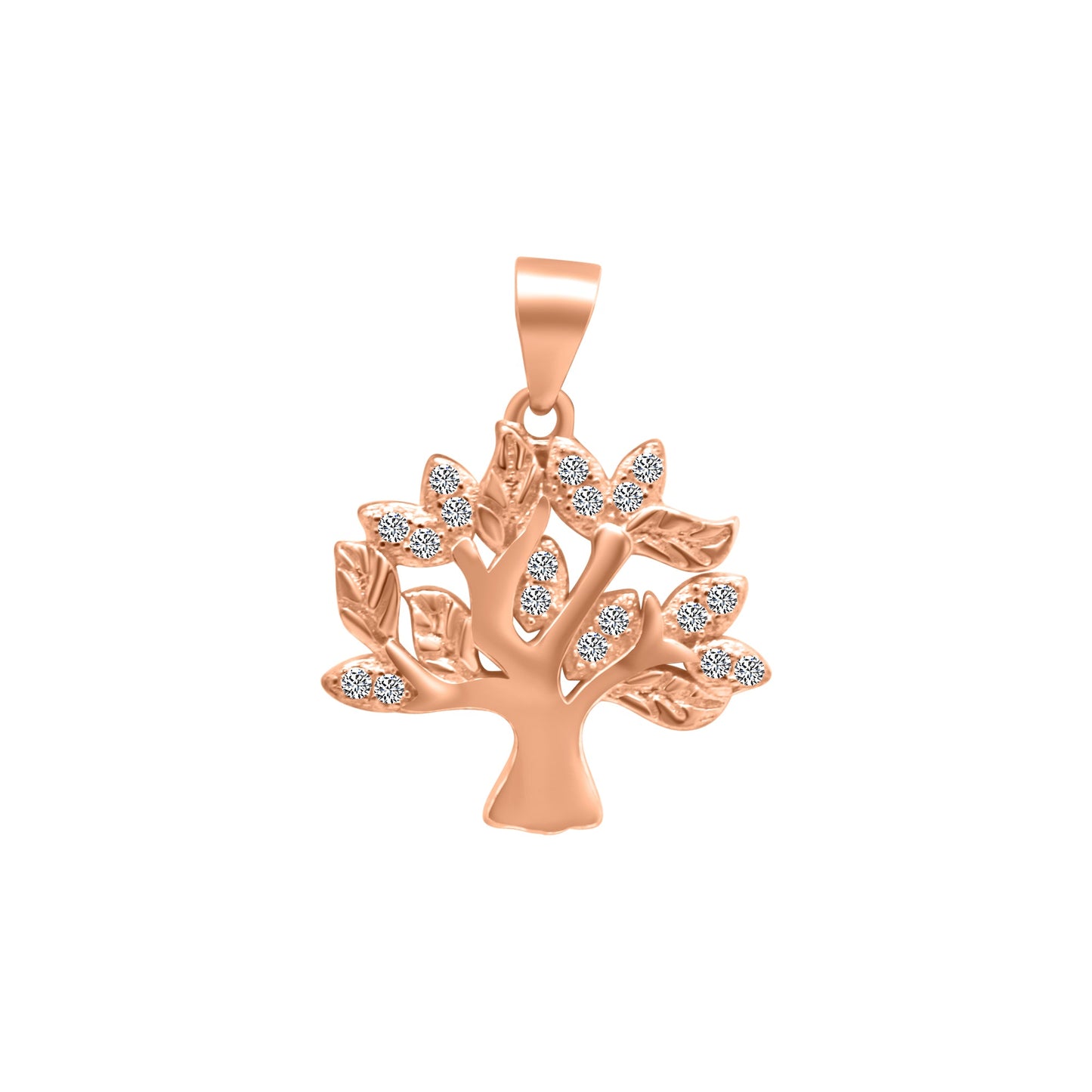 Tree Pendant With CZ Stones - Allyanna GiftsPendant
