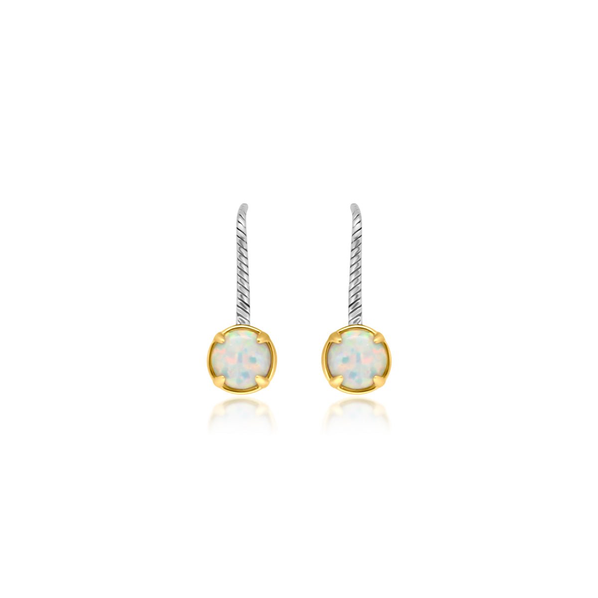 White Opal Earrings - Allyanna Gifts