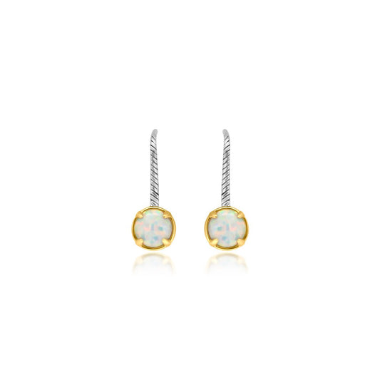 White Opal Earrings - Allyanna Gifts