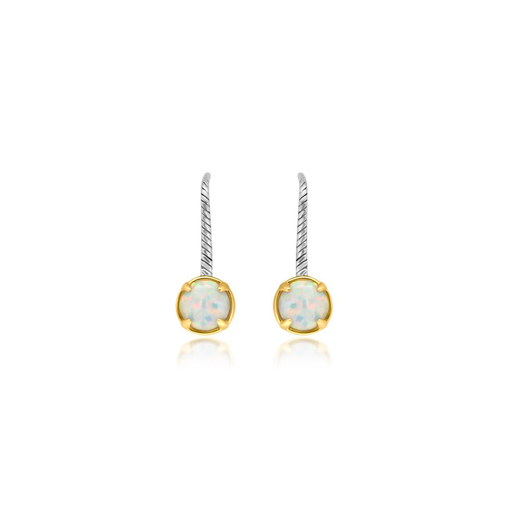 White Opal Earrings - Allyanna Gifts